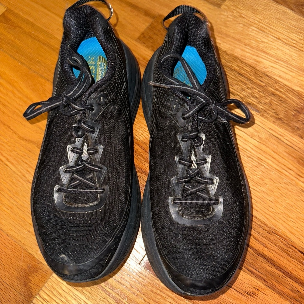 Hoka black sneakers